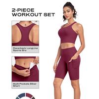 2-Piece Set & Thicker Fabric - Burgundy