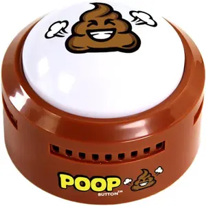 Products Poop Button - Lights Up and Plays 20 Funny Fart Sounds - Fun Prank & Gag Gift - Funny Gift & Stocking Stuffer