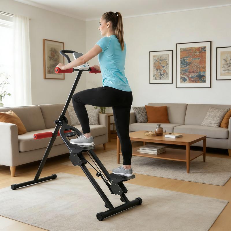 Compact Folding Stair Stepper Climber – Full-Body Cardio & Core Workout, LCD Display, Adjustable Handlebar, Multifunctional for Abs, Sit-Ups at Home & Office