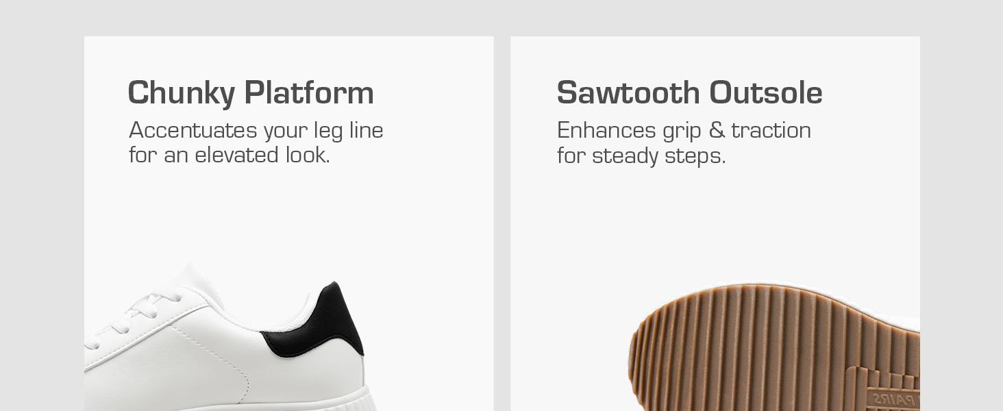 Dream Pairs [DEE] Platform Fashion Sneakers