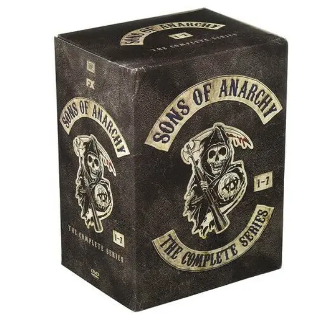 Sons of Anarchy: The Complete TV-MA TV Series (Seasons 1-7) Brand New Factory Sealed 30-Disc English DVD Box Set - Outlaw Motorcycle Club Crime Drama, Jax Teller Focus, Intense Storytelling, Bonus Content, High-Quality Video, Immersive Audio