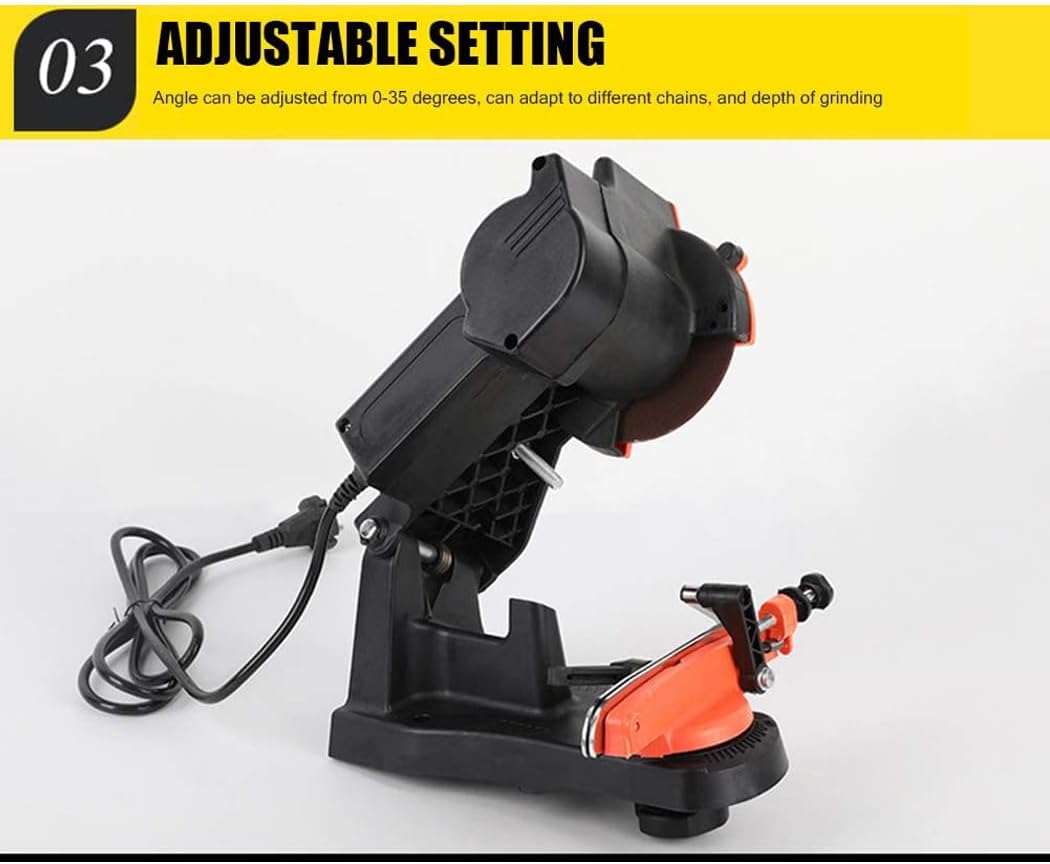 85W Electric Power Chainsaw Sharpener Wall, Bench or Vise Mount Grinder for Sharpening Oregon Husqvarna Stihl Echo Saw Chain w/Chain Saw Grinding Wheel