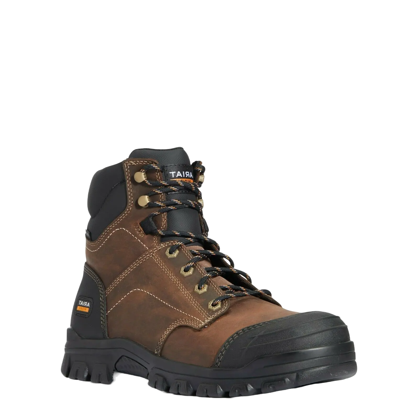 Ariat Men's Treadfast 6" Steel Toe Brown Leather Work Boots 10034671