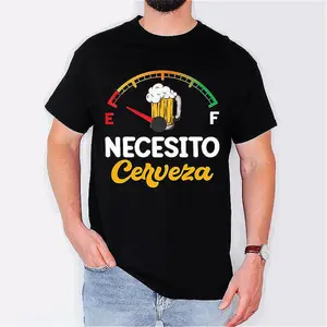 Necesito Cerveza Beer Lover Shirt - Funny Spanish Drinking Tee - Mexican Gift Cotton Top - Party Humor Apparel