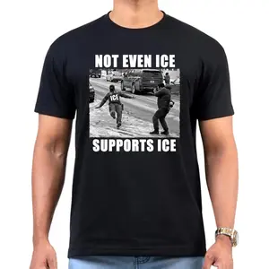 Not Even Ice Supports ICE Shirt, ICE Agent Slips On Ice Funny Tshirt, Abolish ICE, Unisex Sarcastic Shirt, Meme Tee Sweatshirt Hoodie, Unique Design, Gift Ideas