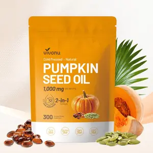 300 Caps Pumpkin Seed Oil Softgels 1000mg Saw Palmetto Joint Health Support Non-GMO Cold Pressed Dietary Supplement - Non Gmo Supplement, Fitness