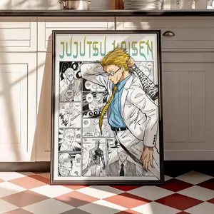 Jujutsu Kaisen Nanami Poster, Nanami Kento Character Print, Manga Room Decor, Anime Wall Art( Unframed - Print Only )
