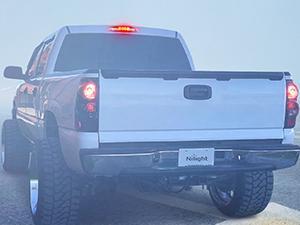 Nilight Third Brake Light Tail High Mount 3rd Stop Cargo Reverse LED Lights Red Shell for Chevy Silverado GMC Sierra 1500 2500 3500HD 2007HD Classic 1999 2000 2001 2002 2003 2004 2005 2006