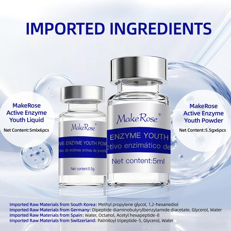 Mature/Dull/Dry/Oily/Normal Skin Anti-Aging Kit | MakeRose Peptide Collagen | Lifting Firming & Pore Minimizing | Reduces Wrinkles & Repairs Texture | Face/Neck/Hands | Unisex