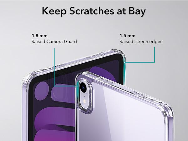 ESR Classic Series Case for iPad mini 6/7, Yellowing Resistant, Hard Back, Thin and Lightweight, Shock and Drop Protection, Supports Pencil Pro and Pencil(USB-C)