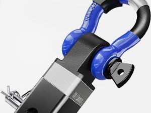 Nilight Shackle Hitch Receiver 2Inch 45000 LBs Breaking Strength 3/4" D Ring Shackle w/Trailer Hitch Pin Heavy Duty Solid Recovery Towing Kit for Trucks Jeeps Off-Road