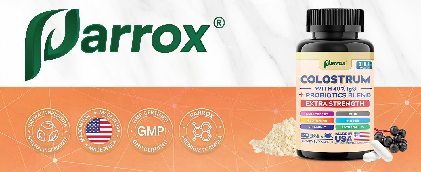 New Mom Set - Postpartum Care & Recovery Supplement - Parrox Iron Probiotics & Colostrum Dietary Supplement - Ultimate Healthcare with Vitamin C, B6 + B12 - (60 Veggie Capsules) New Mom Set - Postpartum Care & Recovery Supplement - Parrox Iron Probiotics & Colostrum Dietary Supplement - Ultimate Healthcare with Vitamin C, B6 + B12 - (60 Veggie Capsules)