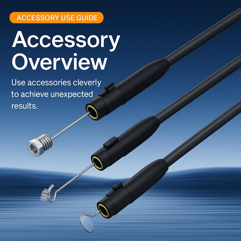 OBD Scanner with 4.3" IPS Borescope Camera IP67 Waterproof Car Pipe Engine Inspection Diagnostic 5MP Dual-Lens Endoscope 8 Adjustable LEDs Plug & Play