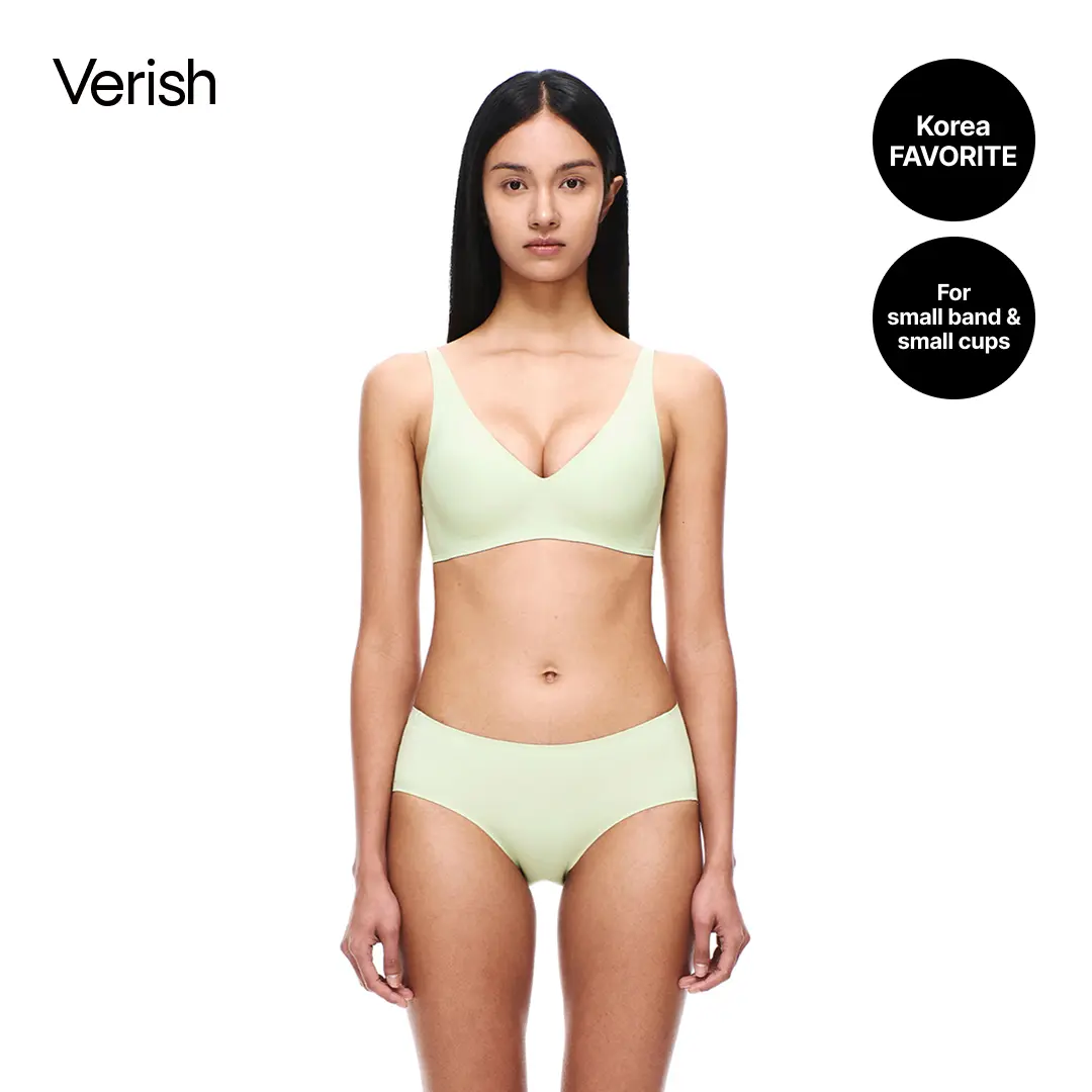 [VERISH] Cool Fit Bra Signature - SIZE UP RECOMMENDED - Seamless Wireless Everyday Bra for Women - 2.3cm Padded Breathable Cooling