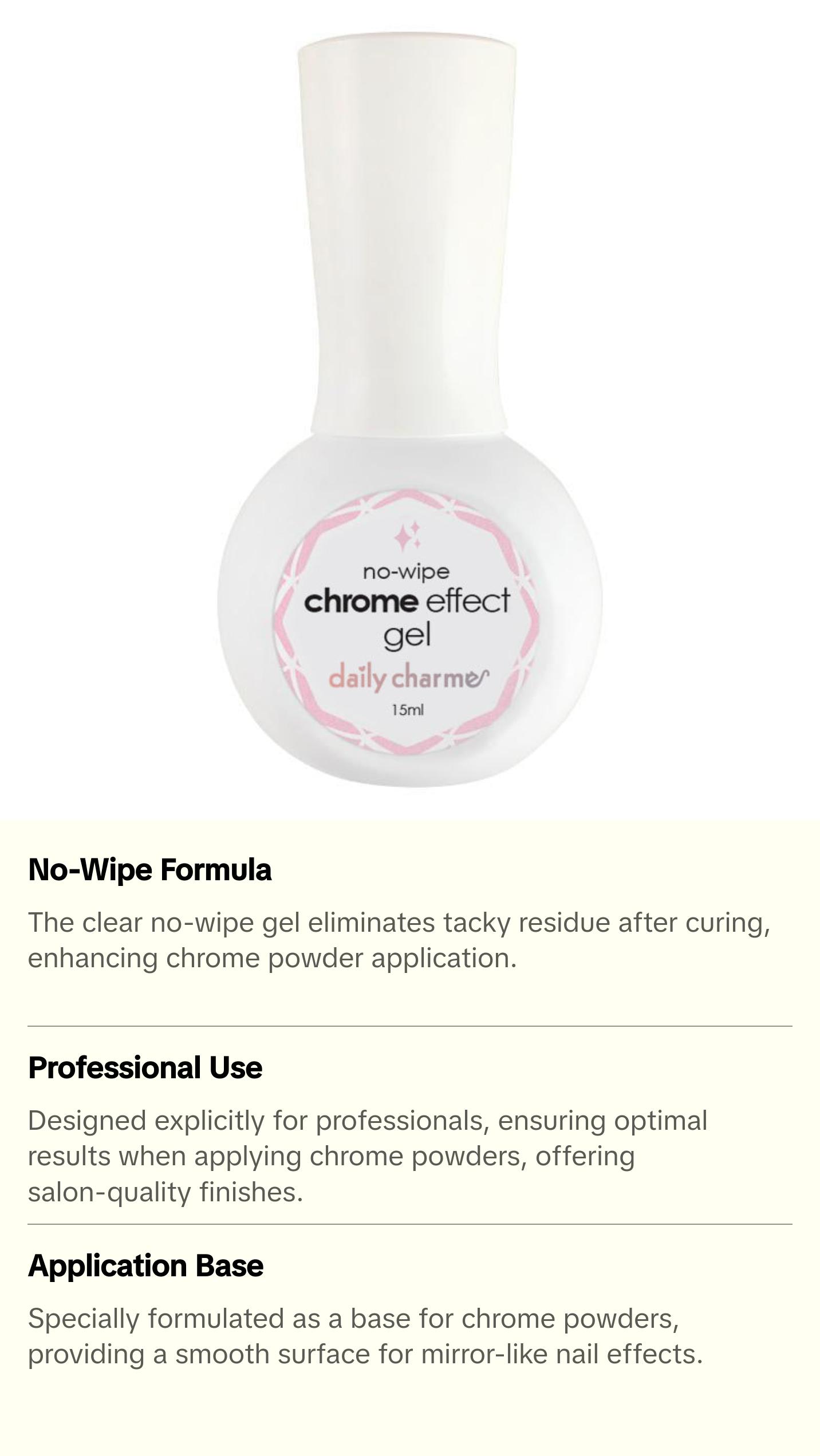 Daily Charme Chrome Effect No-Wipe Gel