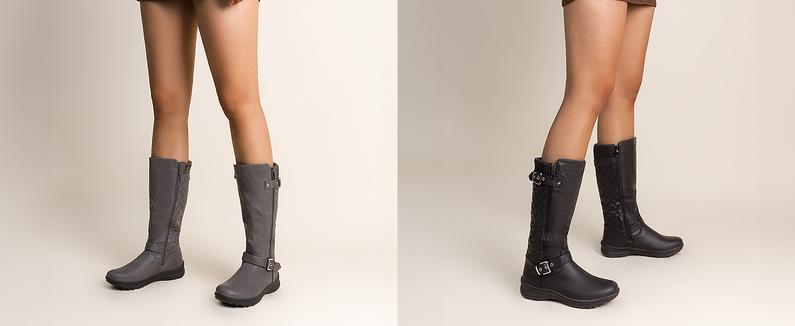 DREAM PAIRS Women's Faux Fur Knee High Boot Round Toe Fall Winter Boots