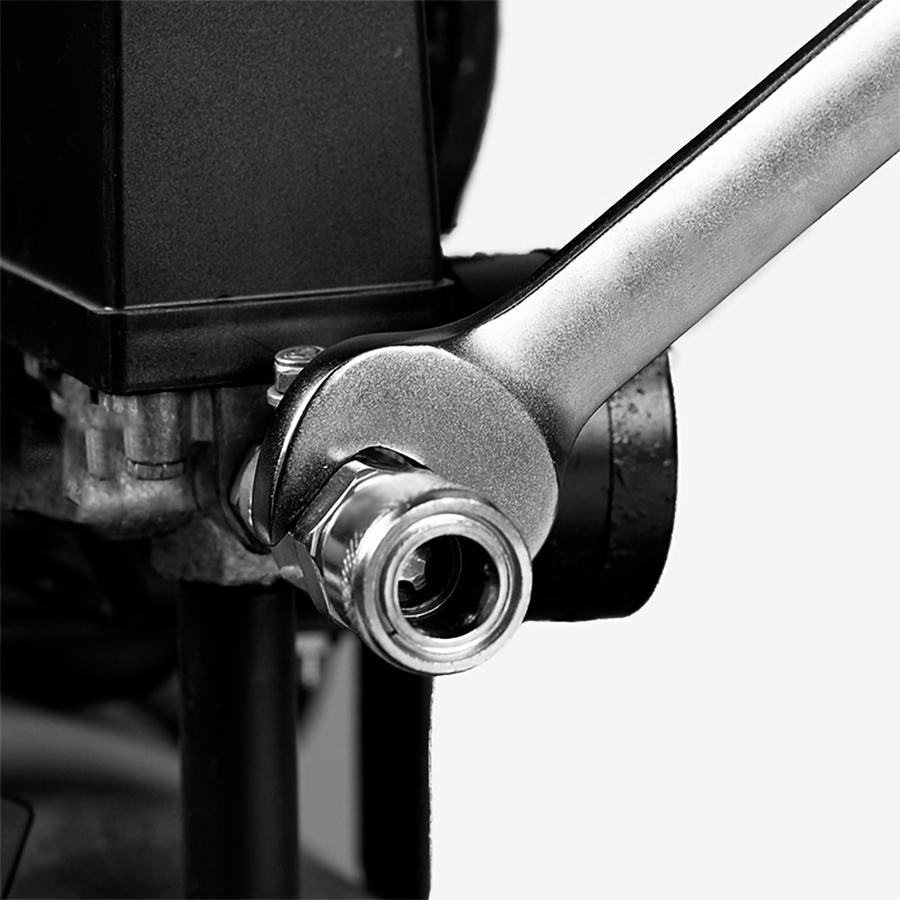 12PCS 72 Teeth Ratcheting Wrench Set Double Box End Flex Head with Gray Nickel Coated Ratchet Wrench Set with Organizer, 12 Point 4° Swing Arc, CR-V Steel, for Home Daily Use, Gift for Man