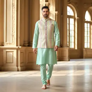Men’s kurta and Nehru jacket set