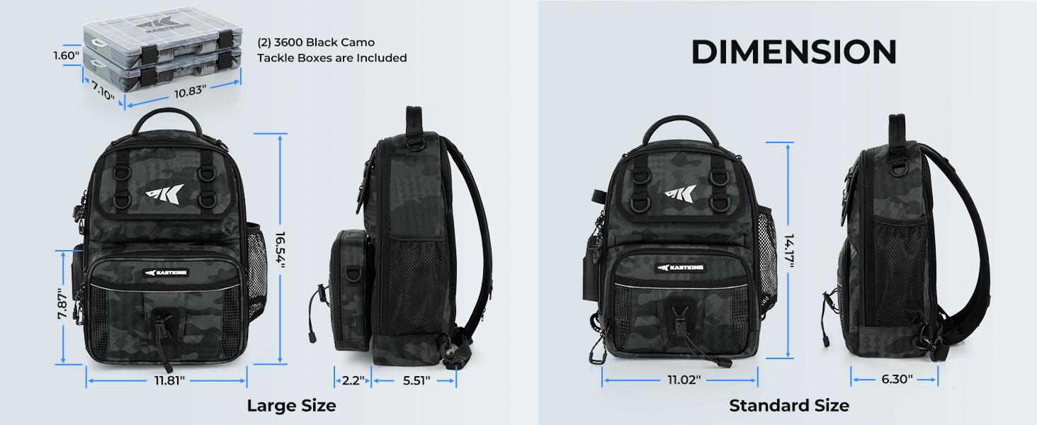 BaitSpace Fishing Sling Bag, Water-resistant Fishing Backpack with Rod & Beverage Holder, Adjustable Straps, Tackle Storage Bag for Fishing Gear and Equipment BaitSpace Fishing Sling Bag, Water-resistant Fishing Backpack with Rod & Beverage Holder, Adjustable Straps, Tackle Storage Bag for Fishing Gear and Equipment