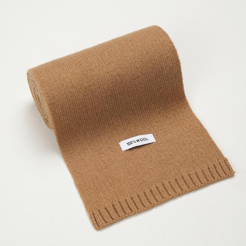 100% Wool Solid Color Scarf Elegant Thickened for Women  Men Fashion Accessories for Fall  Winter Chunky Herringbone Casual All - Season Wear balaclava floral print long scarf leopard hat stylish formen and outdoor