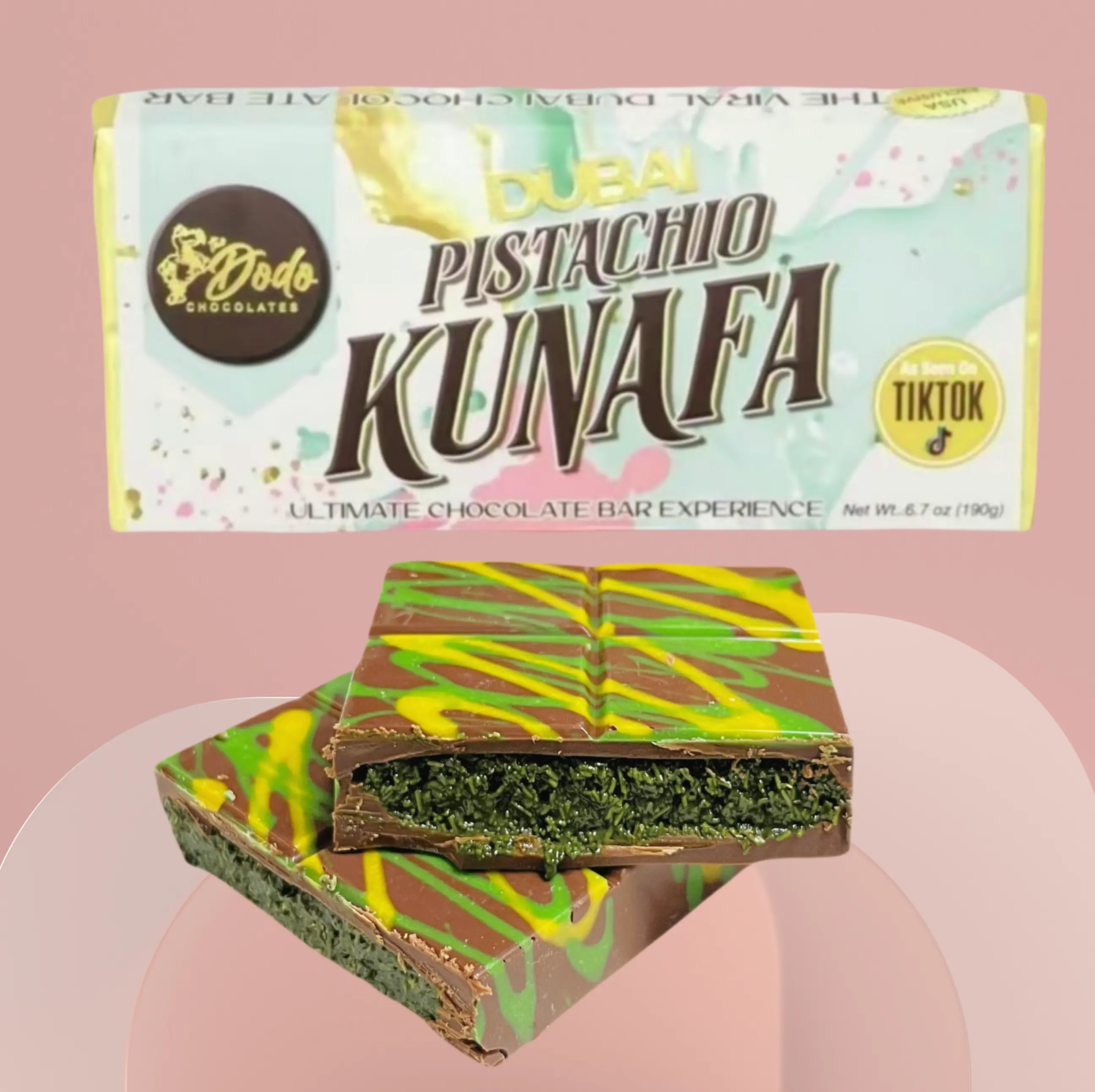 Viral! Dubai's Milk Chocolate Pistachio Kunafa: The Ultimate Chocolate Bar Dessert Indulgence Snack Flavor dubai chocolate bar kit dubai chocolate bars dubai chocolate jar snack boxes dubai chocolate kit Bonbon dubai chocolate bar kit Rich And Creamy