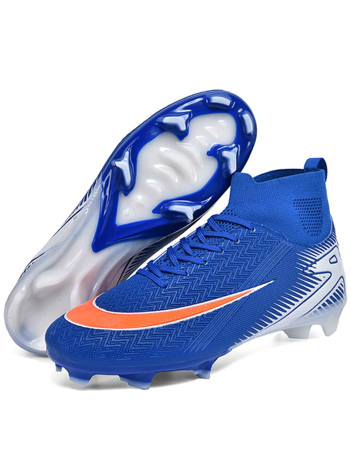 Men's & Women's Football Shoes, Adult Youth Lawn Training Sports Shoes, Indoor Outdoor Use, Durable Lightweight Professional Fg Soccer Cleats Boots Shoes