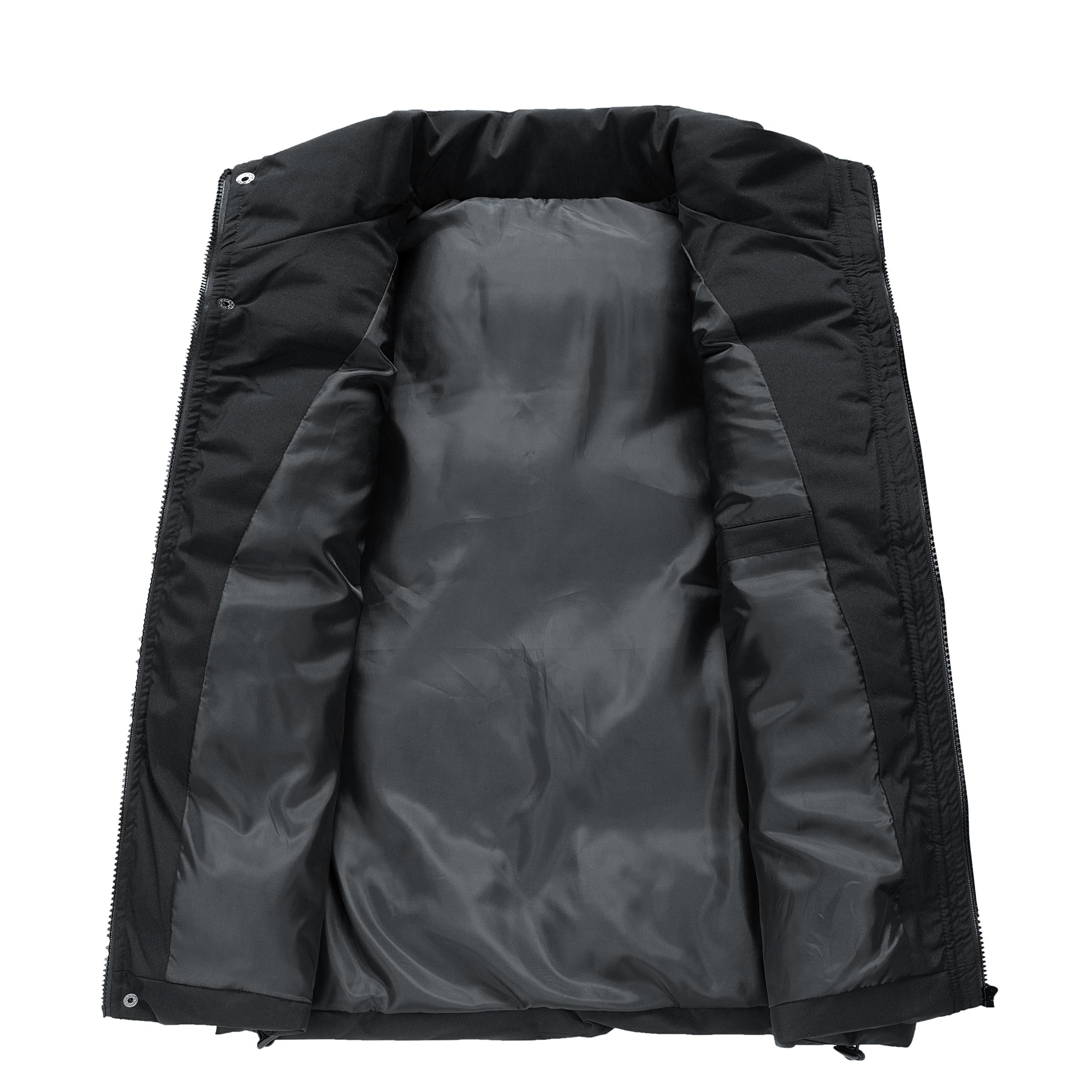 Mens Vest Jacket Warm Sleeveless Jackets Winter Waterproof Zipper Coat Autumn Stand-up Collar Casual Waistcoat Brand Clothing