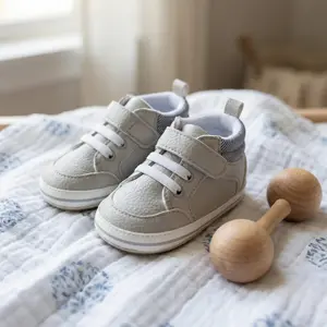 Baby Walking Shoes Soft Sole Non‑Slip Infant Sneakers Lightweight Comfortable Newborn Crib Shoes for 0‑6‑9‑18  Toddler