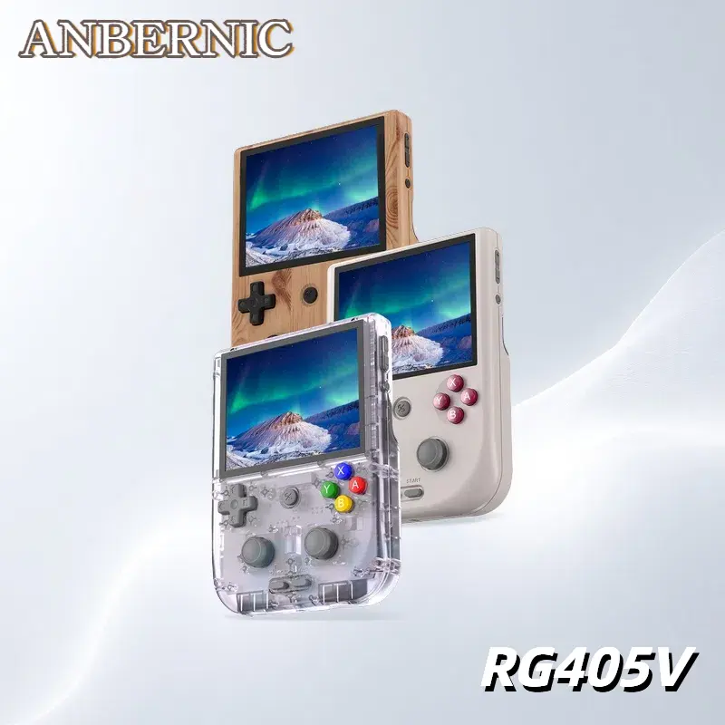 Anbernic RG405V Portable Handheld Game Console - Aluminum Alloy, Android 12, 4.0 Inch IPS Touch Screen, Digital Gaming Stuff with Durability, Game Peripherals Compatible