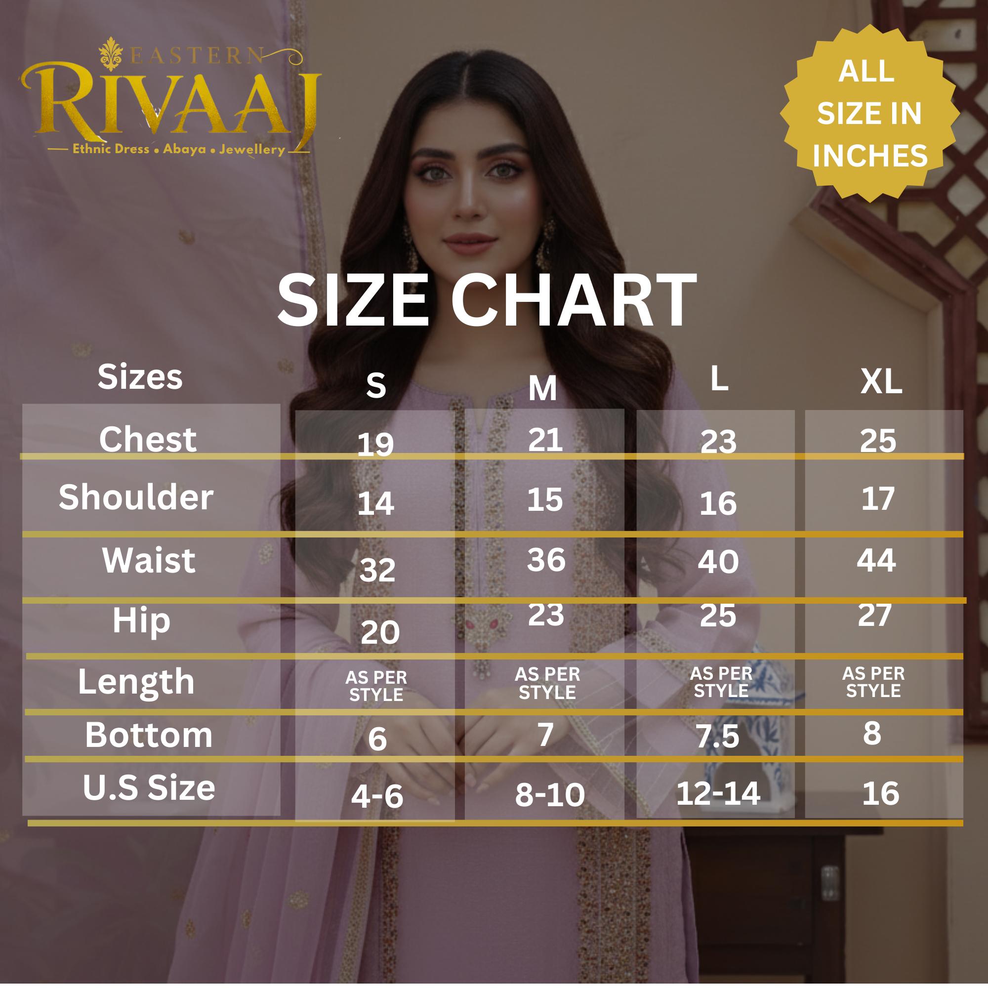 RA-47 3 Piece Embroidered Sheesha Silk Soft Dress organza Dupatta