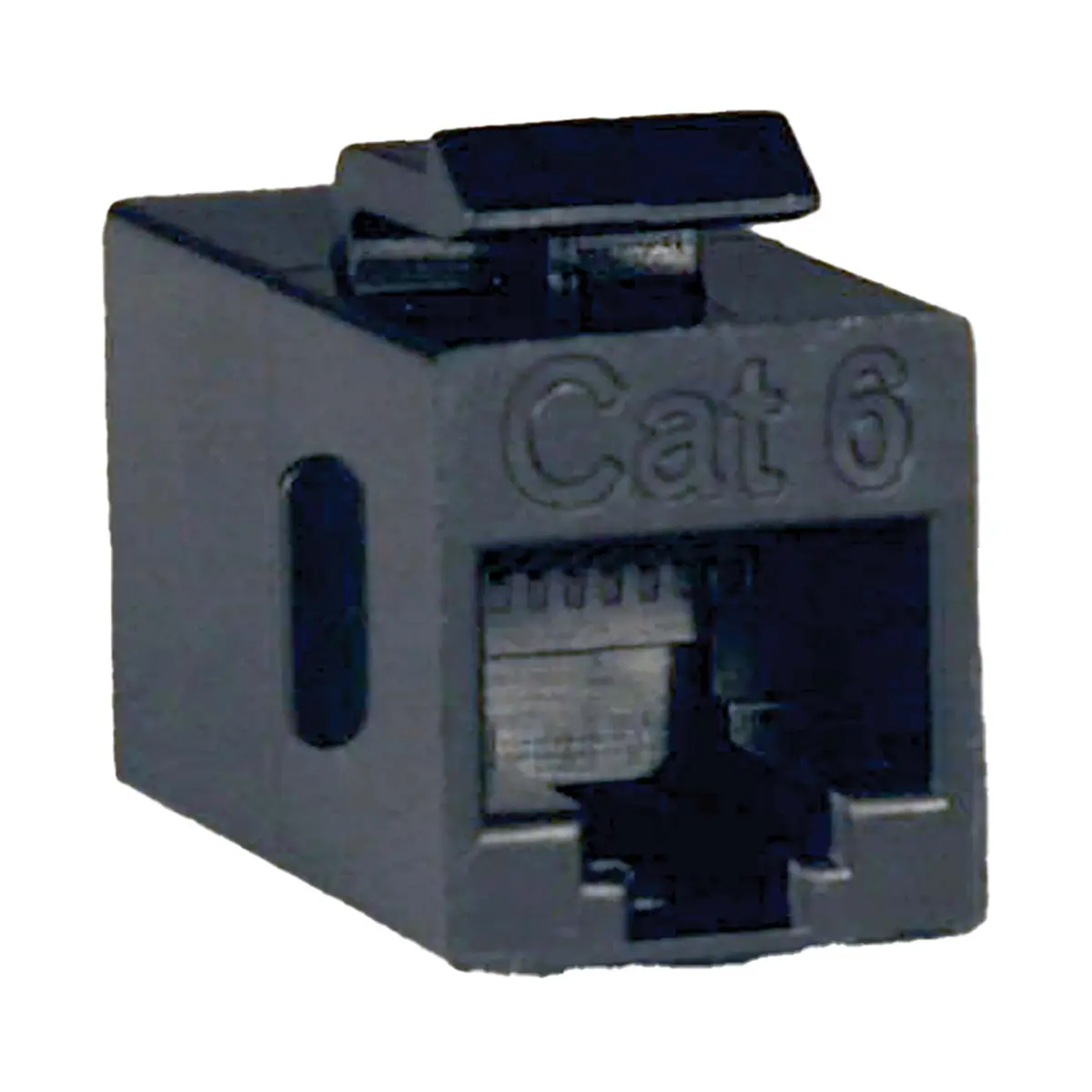 Tripp Lite Cat6 Ethernet RJ45 Type Keystone Design Straight-Through Modular Inline Coupler, TAA Compliant, Black, Used as Standalone Unit
