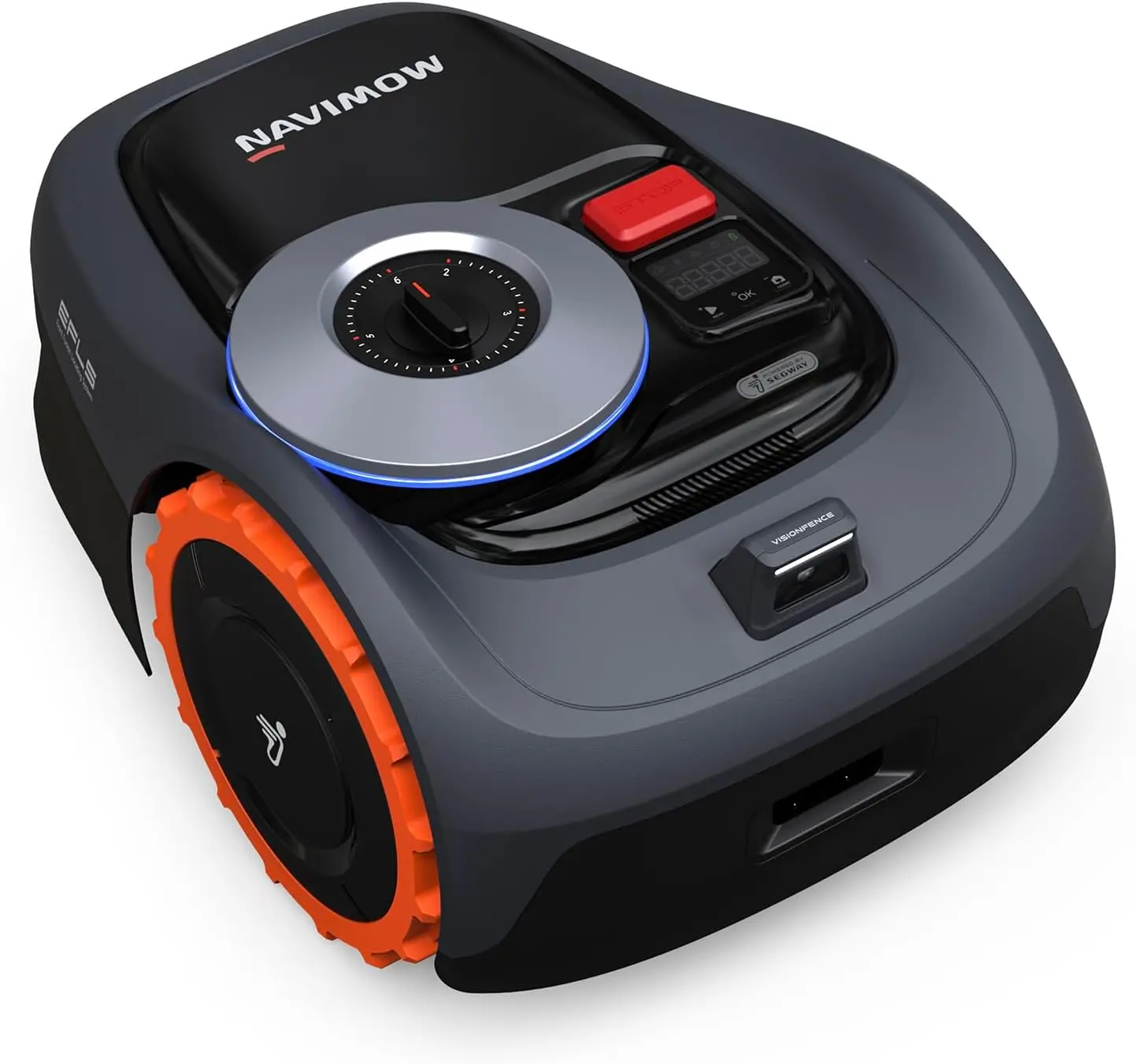 Navimow i1 Series Smart Robotic Lawn Mower - RTK+Vision Positioning, AI-Assisted Mapping, Wire-Free GPS Virtual Boundary, Remote App Control, 58dB(A) Ultra-Quiet, Multi-Area Mowing, Rechargeable Wireless Vacuum Accessory, Batteries, Ai-Enabled Robotic Law
