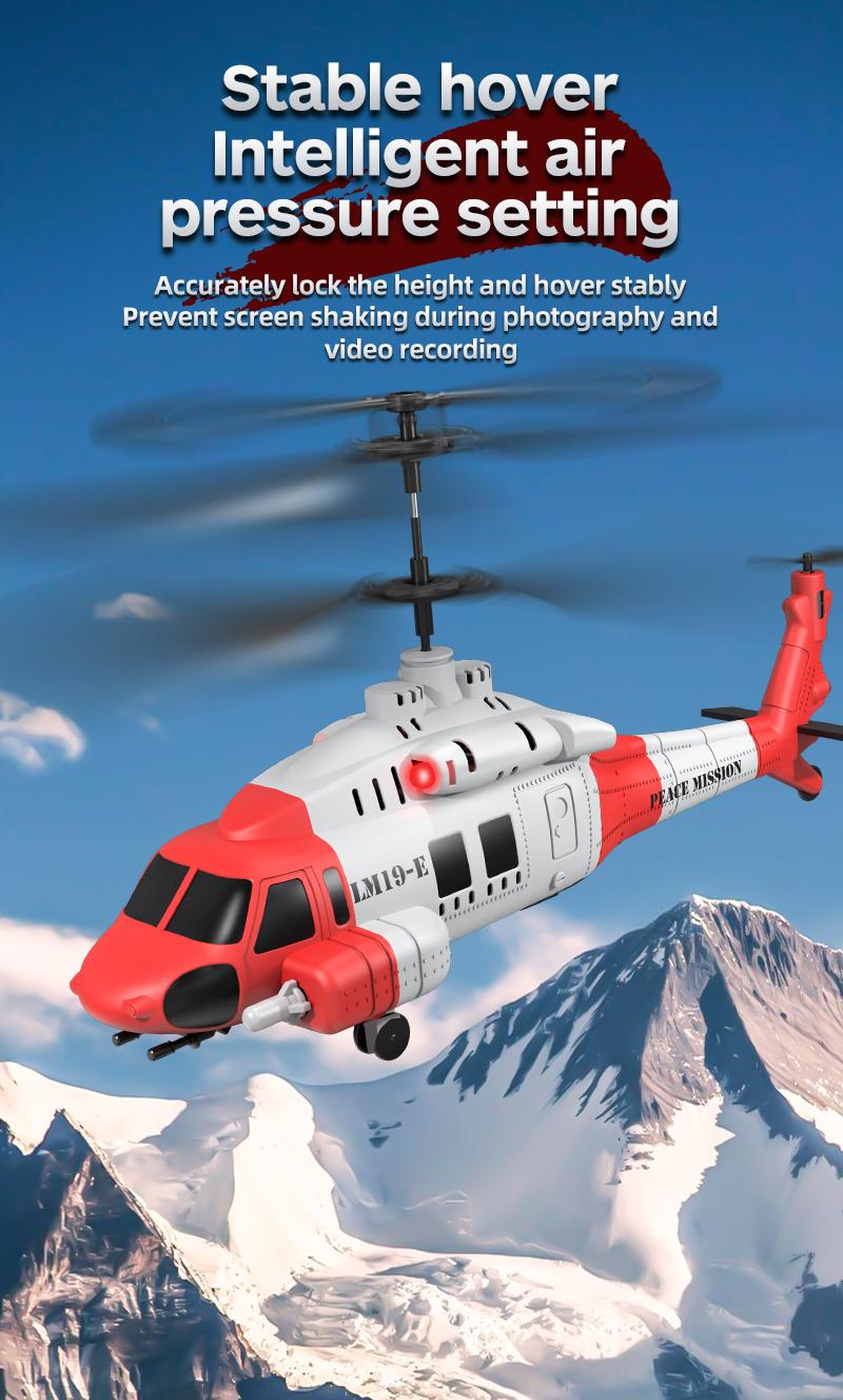 BRRRRT Multifunctional Remote-Controlled Helicopter with Firing Projectiles Six-axis Gyroscope One-touch Takeoff Landing Speed Adjustment Extended-range 2.4G Remote Control Stationary Hovering LED Lighting Effects Perfect Christmas Gift for Children