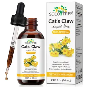 60ML Cats Claw oil drops - Immune Support Supplement - Cats Claw Herb Liquid Extract - Vegan, Sugar & Alcohol-Free Bark Based Drops - 4 fl oz