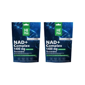 HiPlus NAD+ Complex 1400mg Berry Drink with Resveratrol CoQ10 PQQ & Green Tea Extract for Daily Wellness Support 2&3-Pack - Healthcare, Vitamin