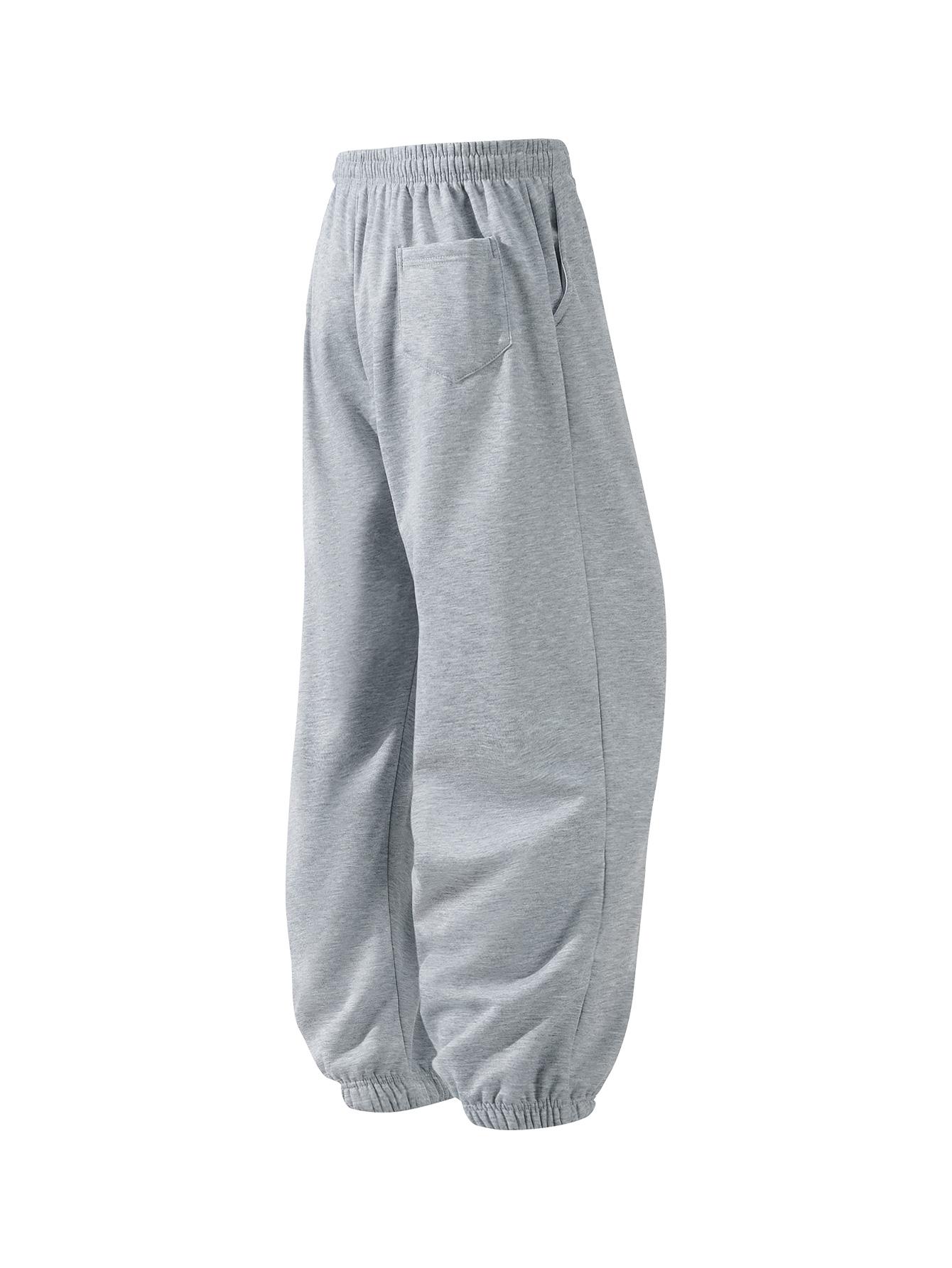 CCCMAI Men's Pocket Drawstring Winter Pants, Casual Regular Fit Plain Thermal Lined Trousers, Men's Bottoms for Winter Menswear