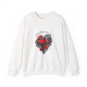 Gothic Romance Heart Crewneck Sweatshirt | Nu Romantic, 80s Nostalgia