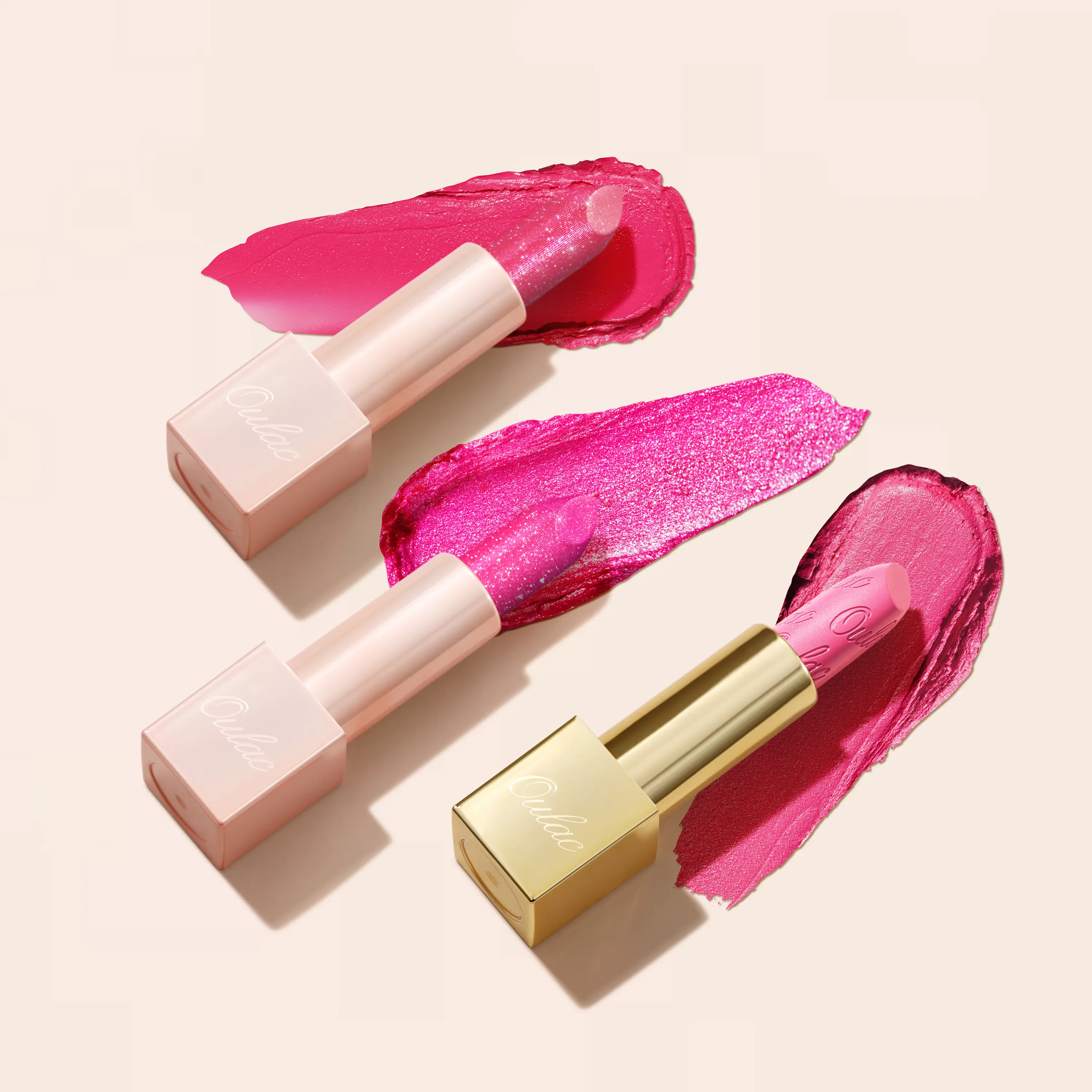 OULAC Nude Pink Lipstick Set Perfect for All Skin Tones Hydrating Vegan Formula Smooth Creamy Color Rich Pigment Ideal for Daily Wear Makeup Christmas Gifts for Women