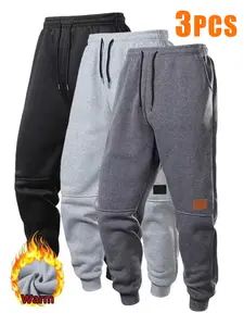 Men's Solid Drawstring Waist Wide Leg Pants Casual Comfy Pocket Trousers for Daily Wear All Seasons Versatile & Practical Stylish Stylish Black Beige