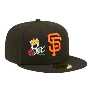New Era San Francisco Giants Crown Champs WS Men Fitted Hat Black