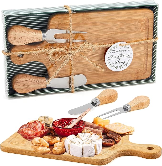 1/2 Set Valentine Mini Charcuterie Board Baby Shower Prize Heart Shaped Cutting Board with Knife Fork Thank You Gift for Couple Teacher Guest,Wedding Party Bridal Shower Favors Supplied,Anniversary Birthday Holiday Gifts