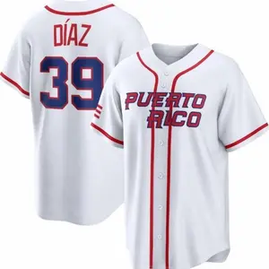 Edwin Díaz Jersey,Puerto Rico 2026 World Baseball Classic,White Limited Stitched Shirt Custom Jersey Man/Youth size
