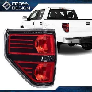 CROSSDESIGN Fit For 2009-2014 Ford F-150 Pickup Rear Tail Light Brake Lamp Left Driver Side