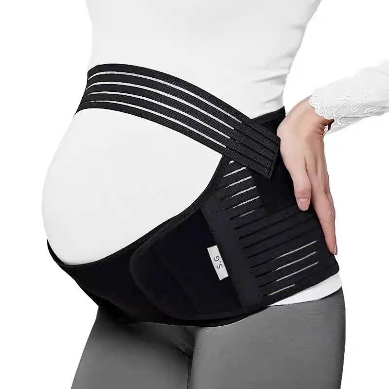 Maternity Belly Bands for Pregnant Women– Adjustable Belly Band for Pelvic & Back Pain – Ideal Pregnancy Belt for All Stages of Gestation – Pregnancy Must Haves for To Be Moms (Black, XX-Large)
