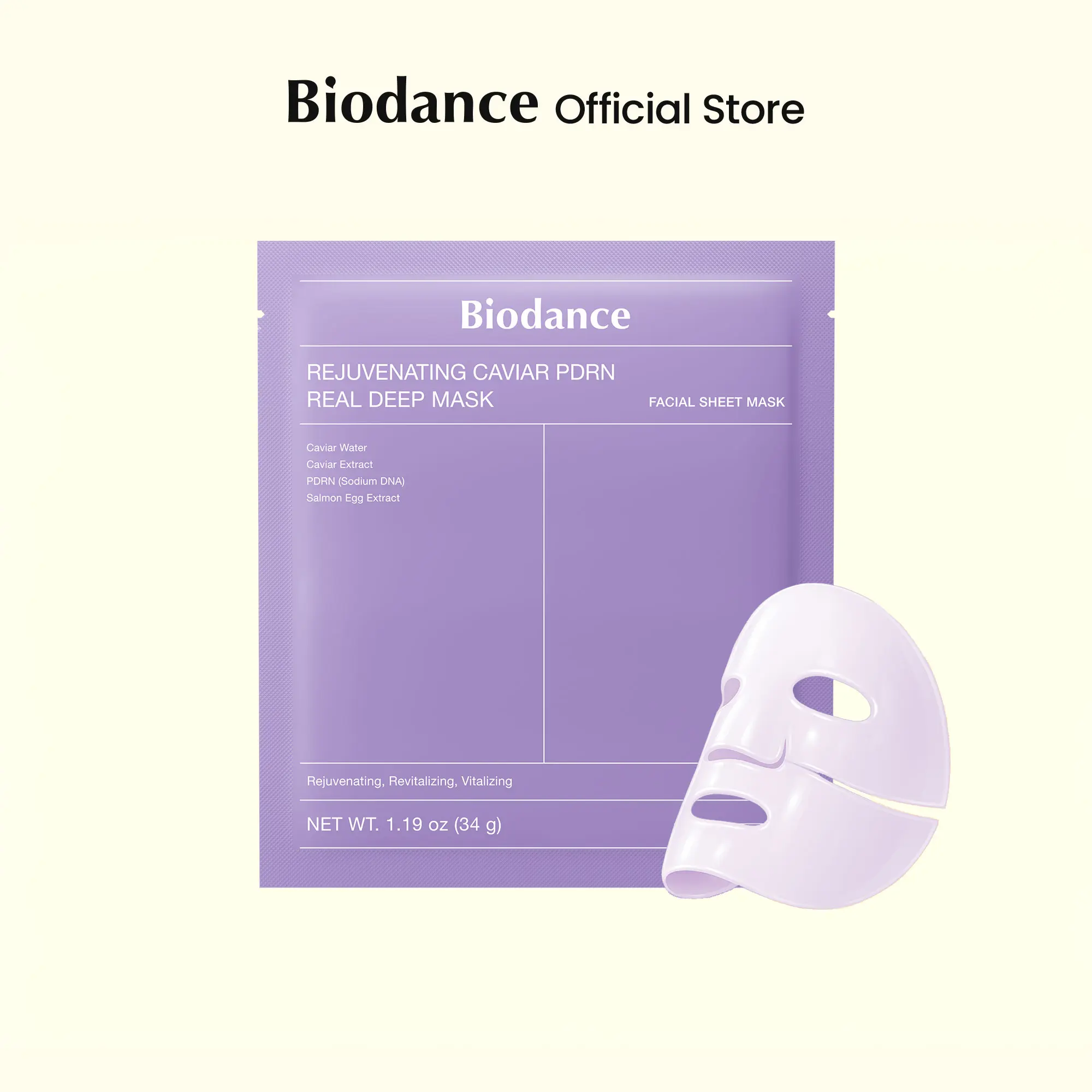 [Biodance Official] PDRN Sleeping Mask - Caviar & PDRN, Hydrogel Overnight Wrapping Mask, Deep Firming, Rejuvenating, Anti-Aging, Radiance, K-beauty Skincare Mask