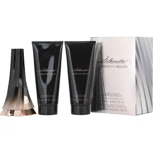Christian Siriano Silhouette Set -Eau De Parfum Spray 3.4 Oz & Body Lotion 6.7 Oz & Shower Gel 6.7 Oz For Women