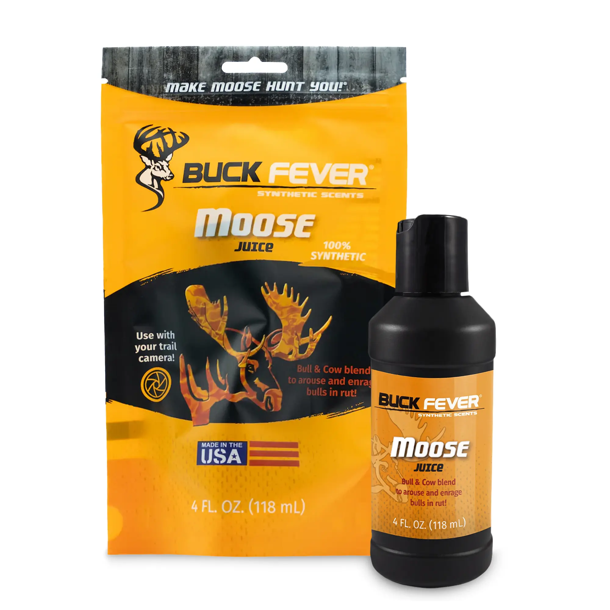 Moose Juice Synthetic Bull Attractant - Arouses and Enrages Bulls, Fresh Non-Spoiling Formula for Rut Calling (Sports & Outdoor Fishing Bait Scent), Arouse And Enrage Bulls