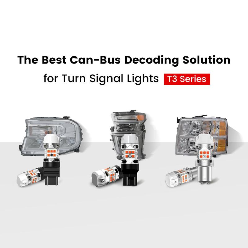 Lasfit (CK Socket) 3157 4157 LED Turn Signal Bulbs CanBus-Ready Switchback CK Socket | T3 Series,2 PCS