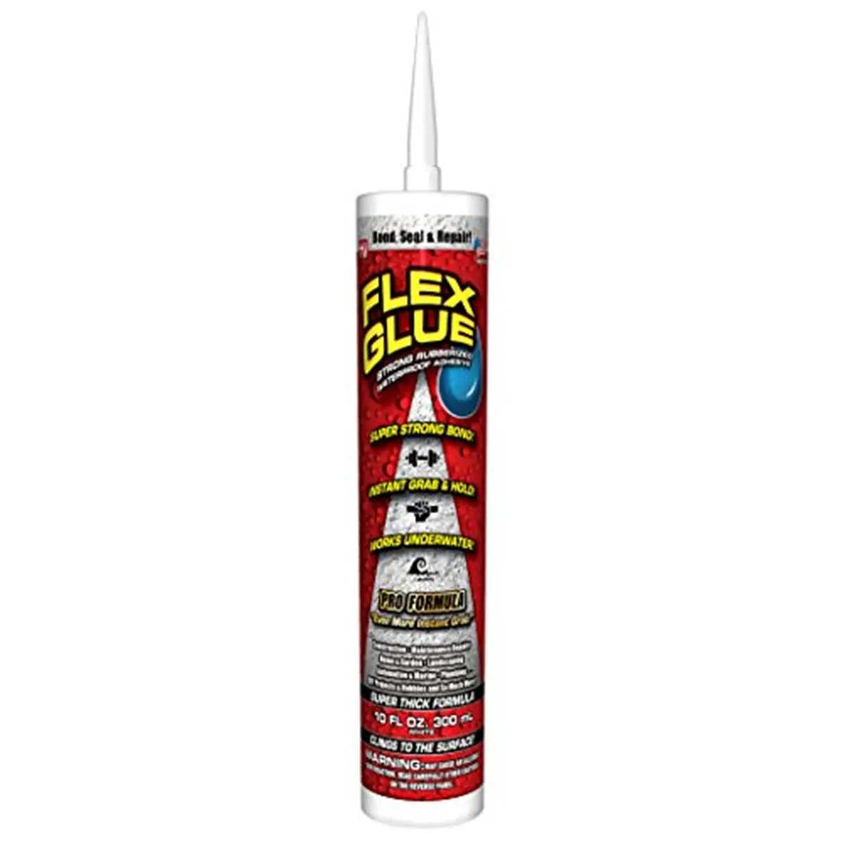 Swift Response 239509 10 oz Flex Glue Strong Rubberized Waterproof Adhesive