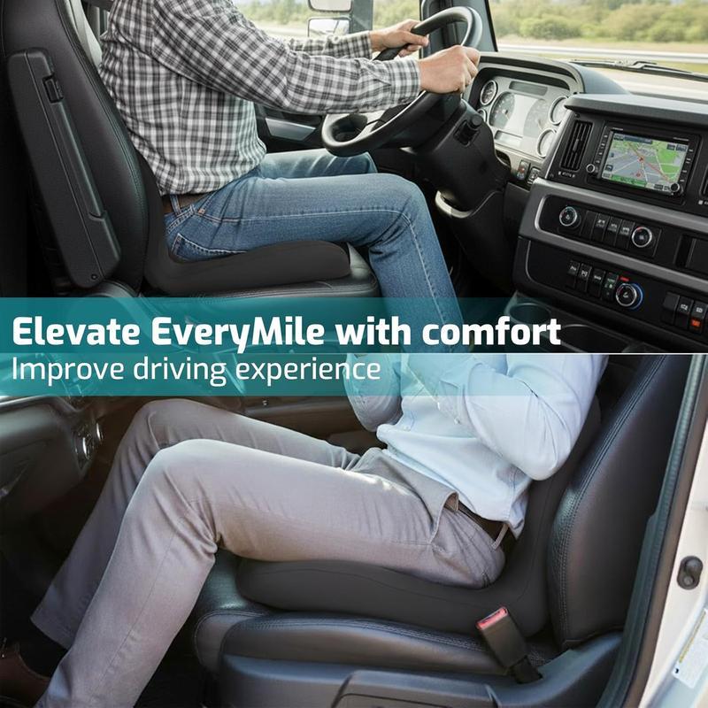 Non-Slip Memory Foam Seat Skin-Friendly Extended Zipper Easy Remove Wash BackSupport Cushion Comfy Chair Adjustable ChairBreathable Cloth Leg Pain Mesh